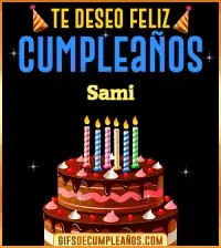 GIF Te deseo Feliz Cumpleaños Sami